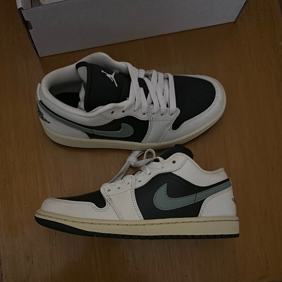 Nike Air Jordan Low Black and White Sneakers - Picture 1 of 6